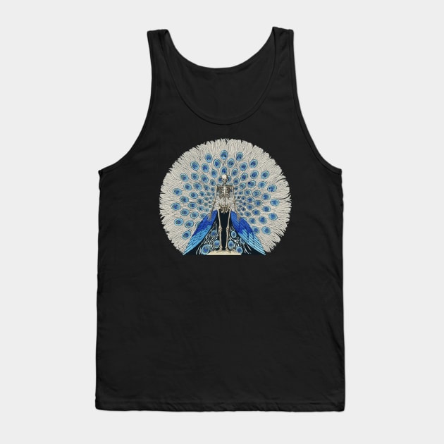 Peacock Skeleton Tank Top by Rag And Bone Vintage Designs